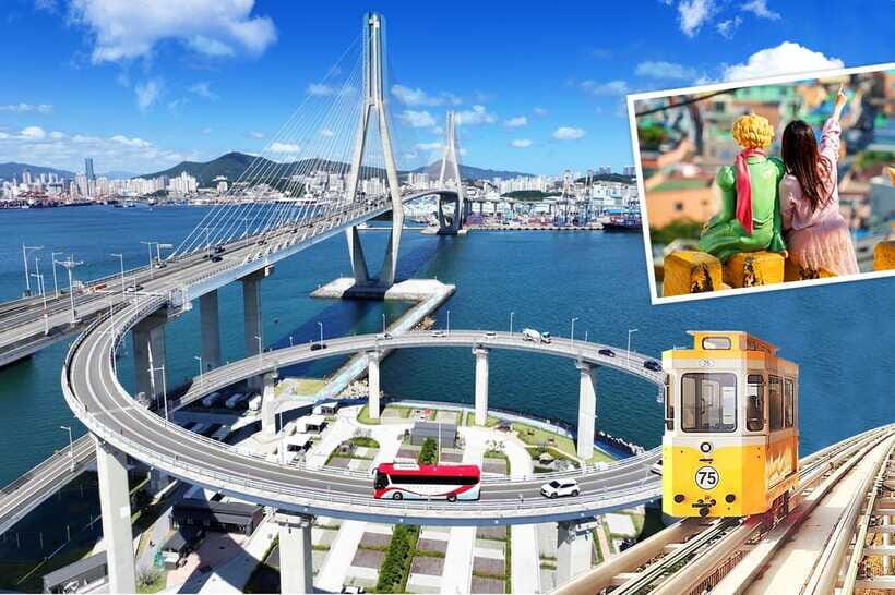 Busan: Busan 9 Highlights Tour - Songdo Beach, Skywalk, and the optional cable car