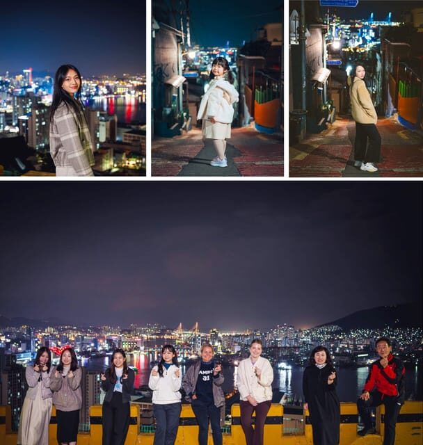 Busan Night Tour & Optional Snapshots - Gamcheon Culture Village at dusk: murals, alleys, and guided routes