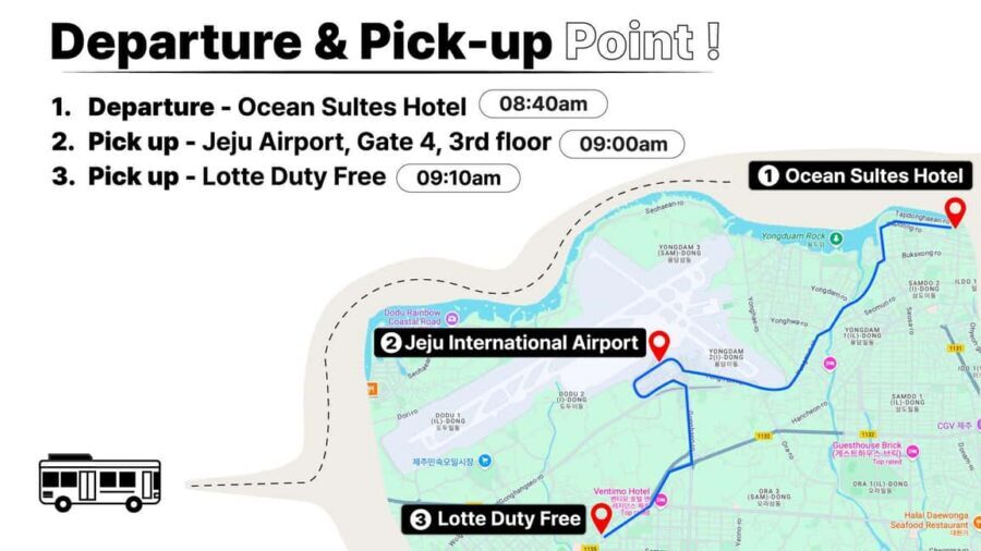 Jeju Island: Full-Day East Jeju Bus Tour with Entry Fees - Manjanggul Cave: bring a jacket for the cold tunnel