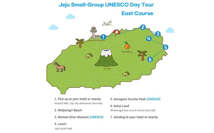 Jeju Premium Small Group UNESCO Day Tour - East - Pickup, transport, and the English-only advantage