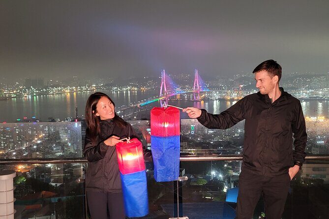 Visit Busan night market and enjoy the night view of Busan harbor - First Big Look: Busan Harbor Bridge and Getting the View Early