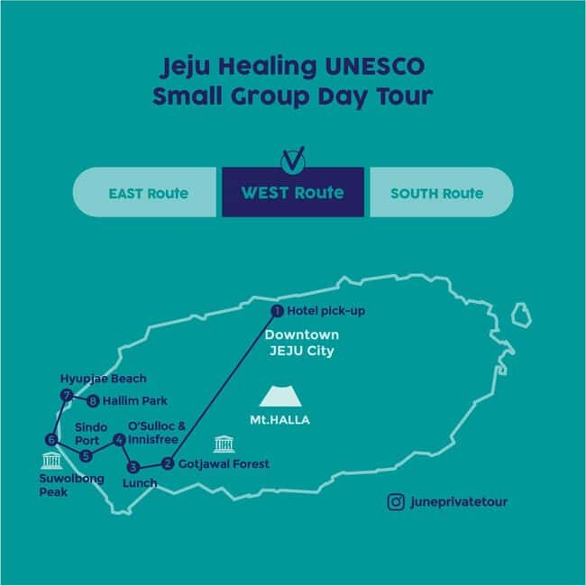 Western Jeju Healing UNESCO Small Group Day Tour - Morning Pickup in Jeju City: Quick Start, Less Hassle